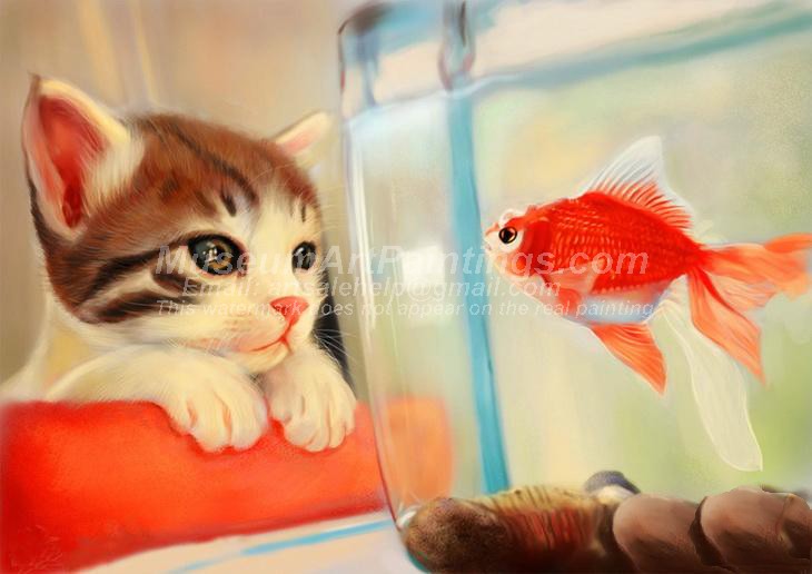 Cat Oil Paintings 014