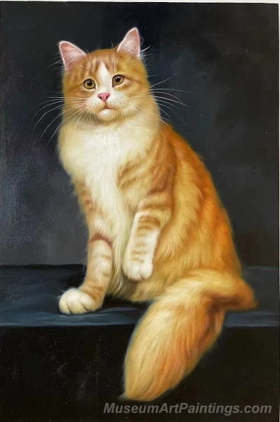 Cat Paintings Cat Portrait Painting CP7