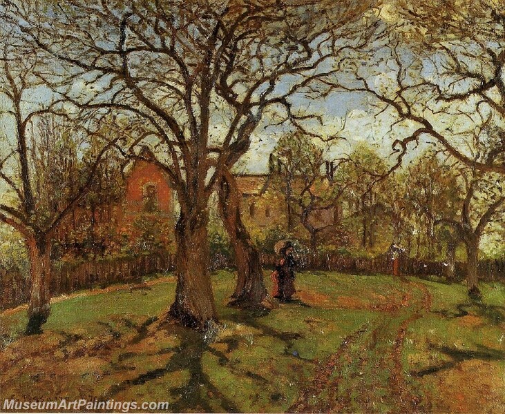 Chestnut Trees Louveciennes Spring Painting