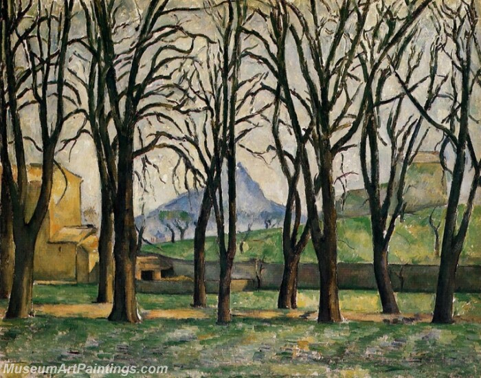 Chestnut Trees at the Jas de Bouffan Painting