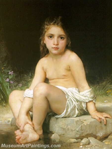 Child at Bath Painting