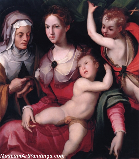 Child with St Joh the Baptist and St Anne