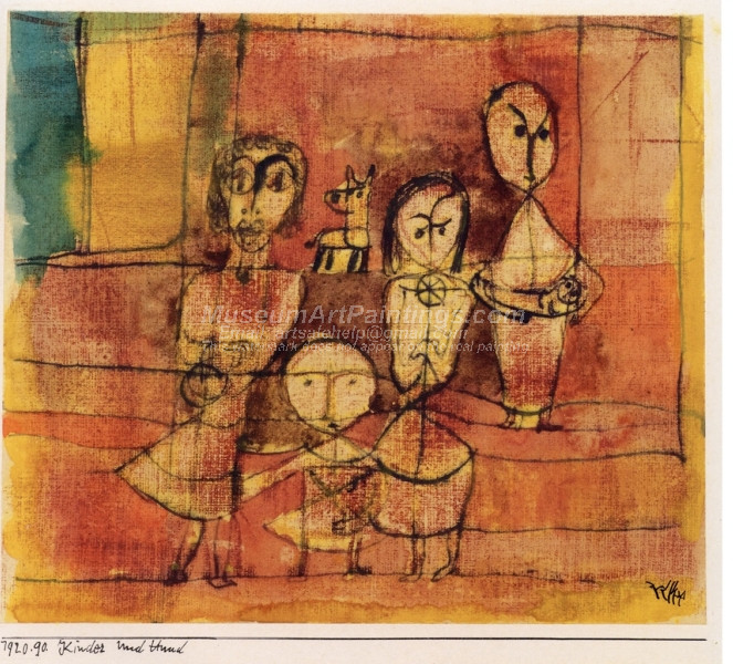 Children and Dog by Paul Klee