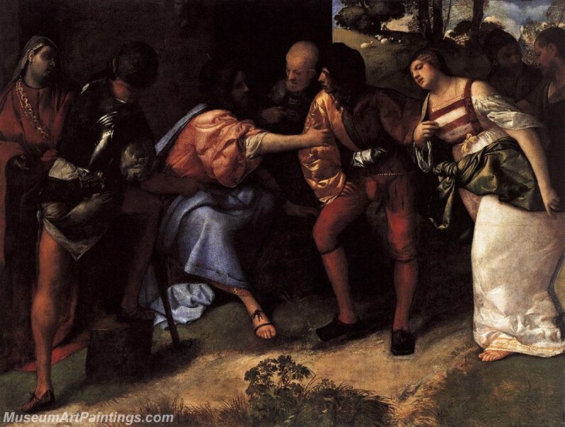 Christ and the Adulteress Painting