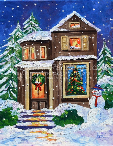 Christmas Oil Paintings 072