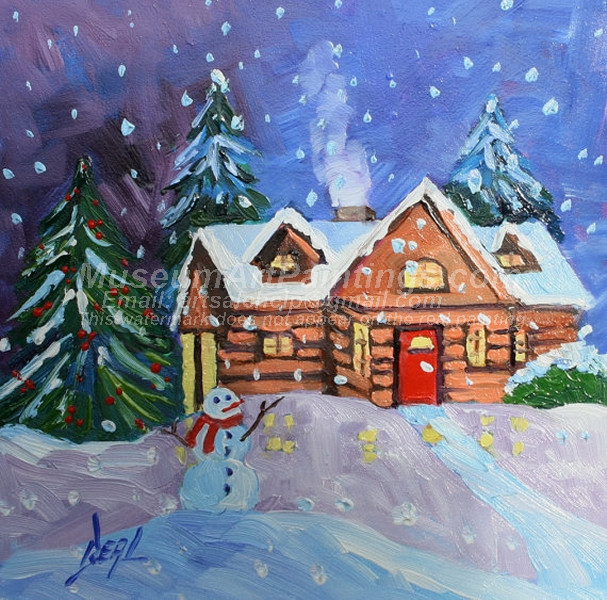 Christmas Oil Paintings 073