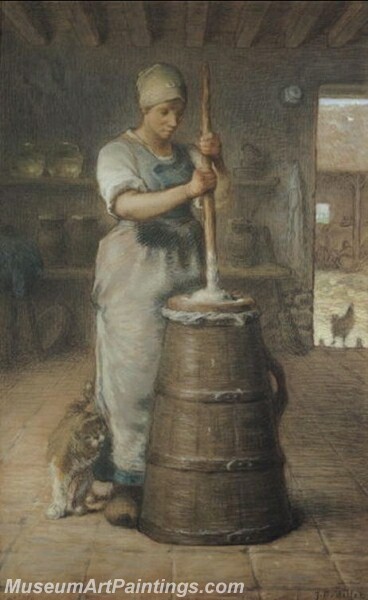 Churning Butter Painting