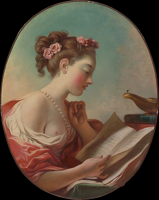 Classical Oil Paintings Young Woman Reading