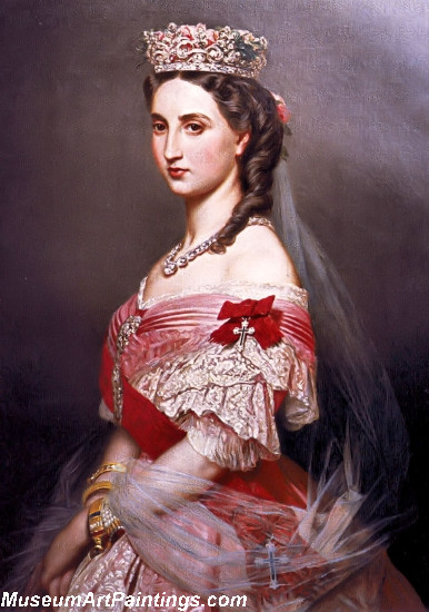 Classical Paintings Portrait of Charlotte of Belgium
