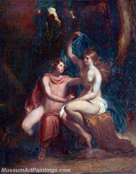 Classical Scene with Two Figures Painting