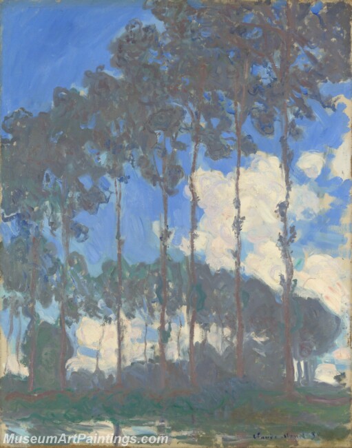 Claude Monet Poplars on the Epte Painting