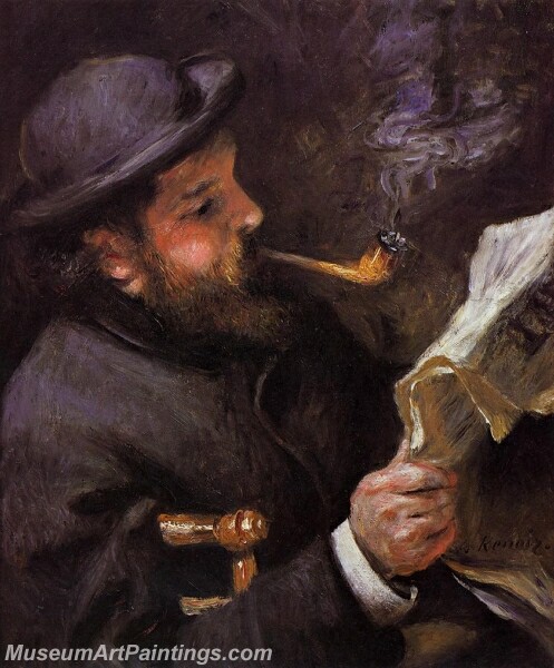 Claude Monet Reading Painting