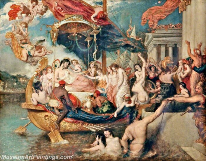 Cleopatras Arrival in Cilicia Painting