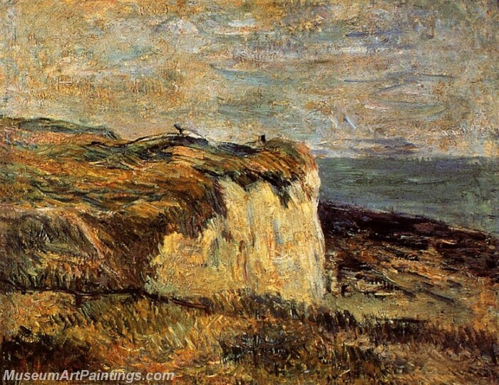 Cliff near Dieppe Painting