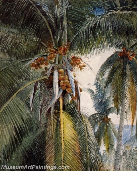 Coconut Palms Key West Painting