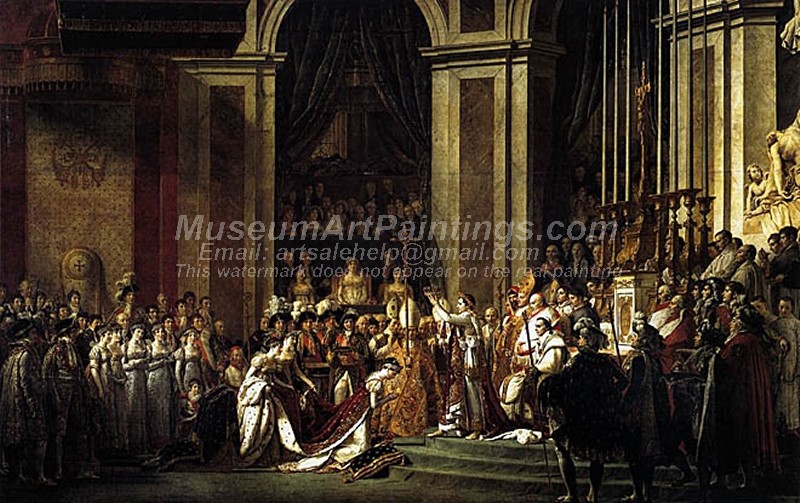 Consecration of the Emperor Napoleon I and Coronation of the Empress Josephine Painting