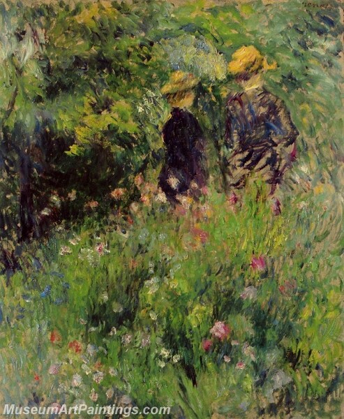 Conversation in a Rose Garden Painting