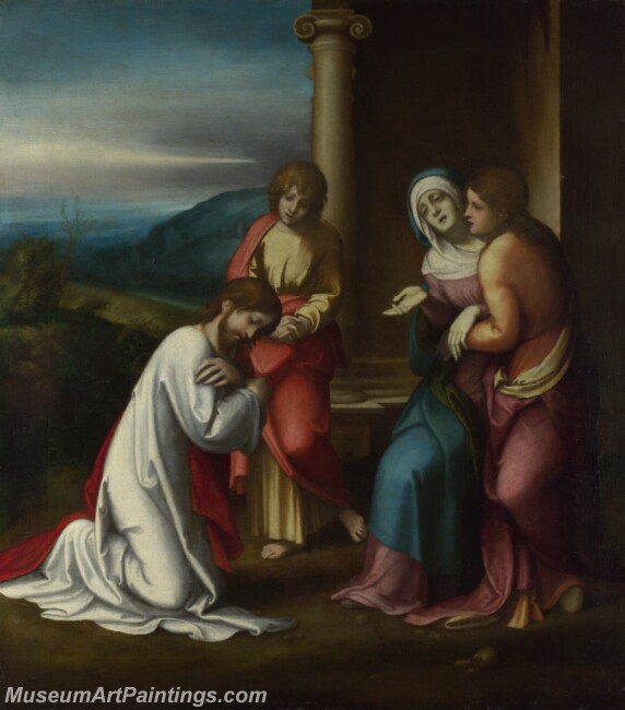 Correggio Christ taking Leave of his Mother Painting