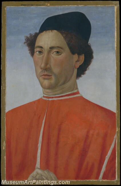 Cosimo Rosselli Portrait of a Man Painting