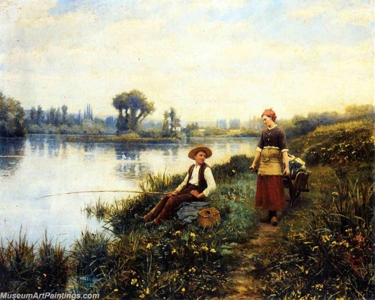 Countryside Paintings A Passing Conversation