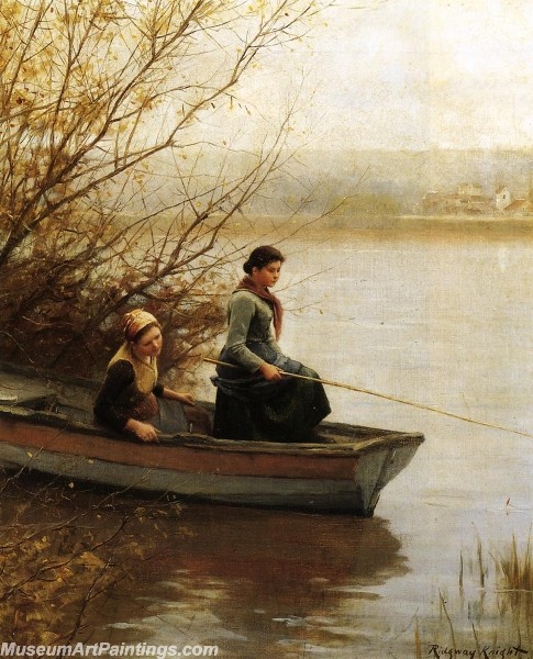 Countryside Paintings Fishing