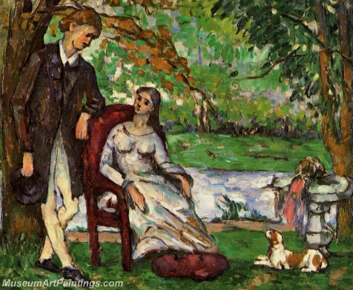 Couple in a Garden Painting