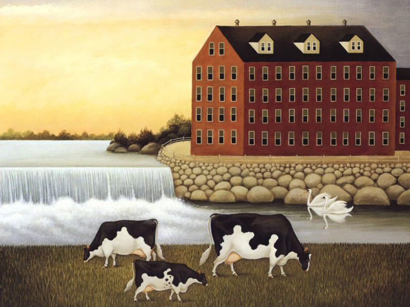 Cow Oil Paintings 003