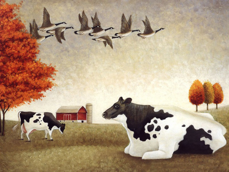 Cow Oil Paintings 005