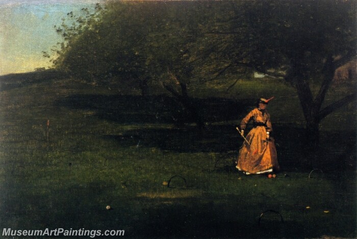 Croquet Player Painting