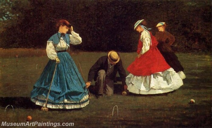 Croquet Scene Painting