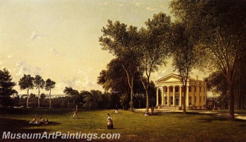 Croquet on the Lawn Painting