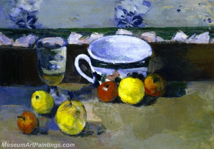 Cup Glass and Fruit Painting