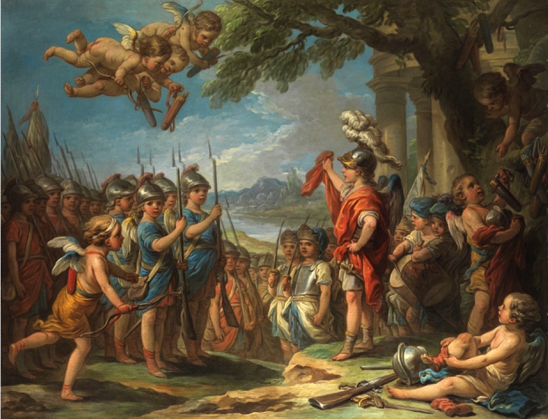 Cupid and his troops by Carle van Loo