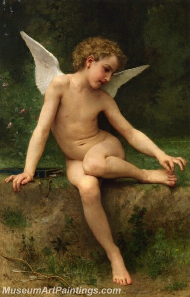 Cupid with Thorn Painting