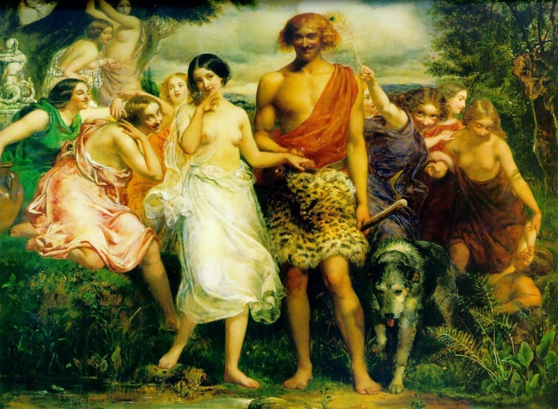 Cymon and Iphigenia by Sir John Everett Millais