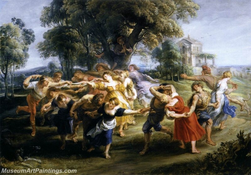 Dance of Italian Villagers Painting