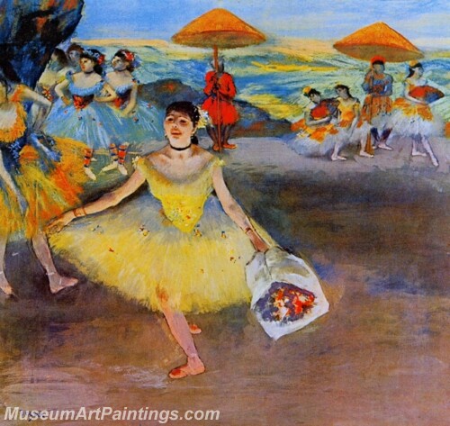 Dancer with a Bouquet Bowing Painting