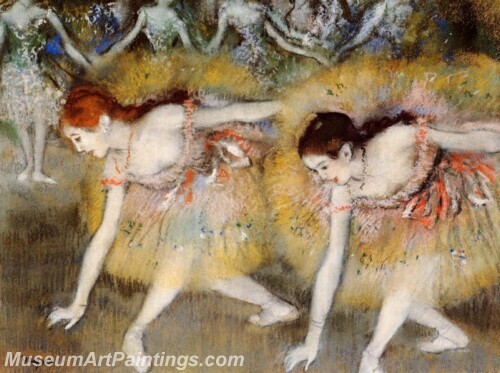 Dancers Bending Down Painting