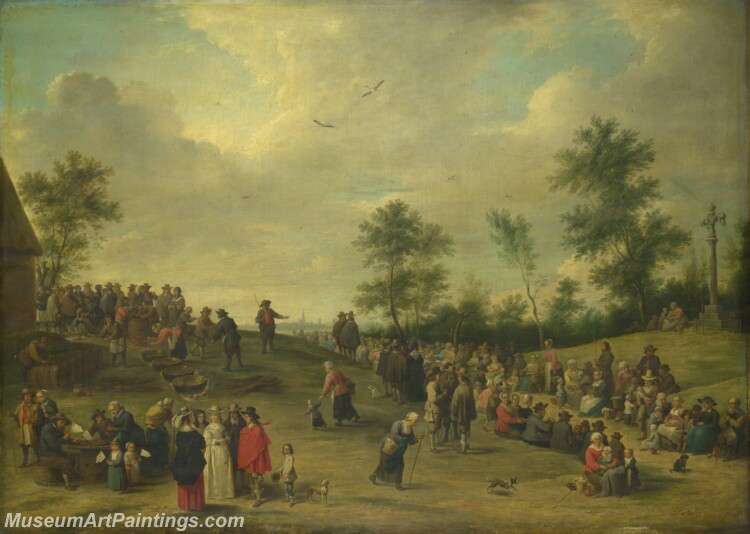 David Teniers the Younger A Country Festival near Antwerp Painting