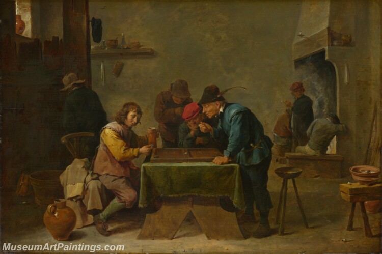 David Teniers the Younger Backgammon Players Painting