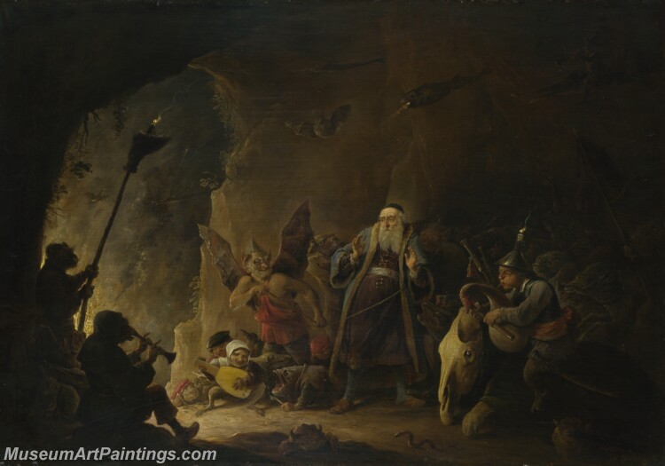 David Teniers the Younger The Rich Man being led to Hell Painting