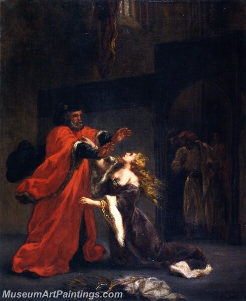 Desdemona Cursed by Her Father Painting