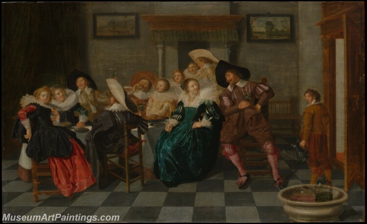 Dirck Hals A Banquet Painting