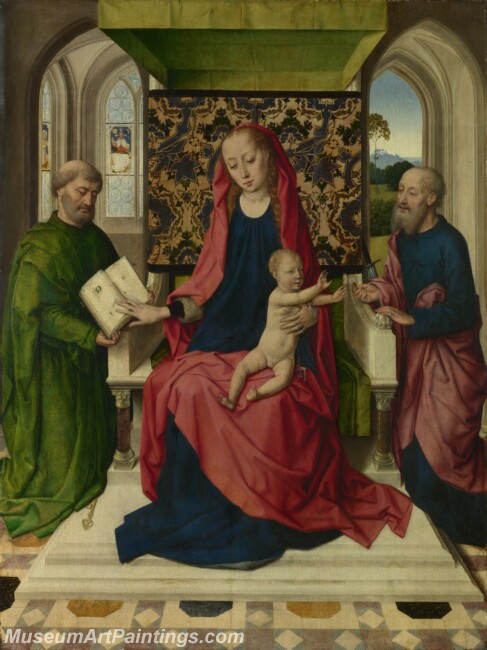 Dirk Bouts The Virgin and Child with Saint Peter and Saint Paul Painting