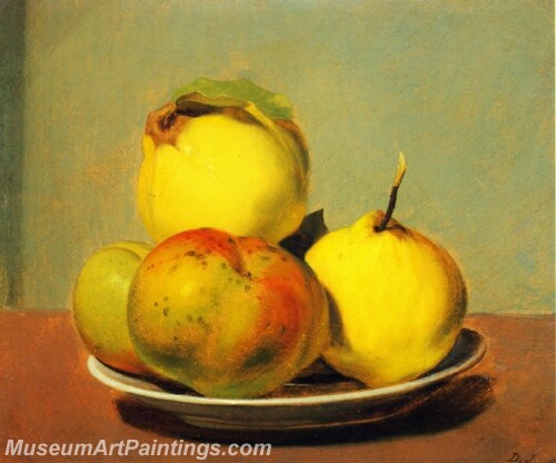 Dish of Apples and Quinces Painting