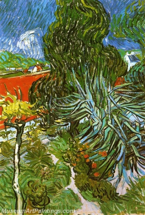 Doctor Gachet's Garden in Auvers Painting