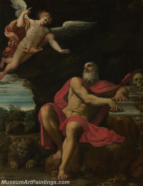 Domenichino The Vision of Saint Jerome Painting