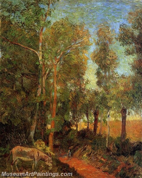 Donkey by the Lane Painting