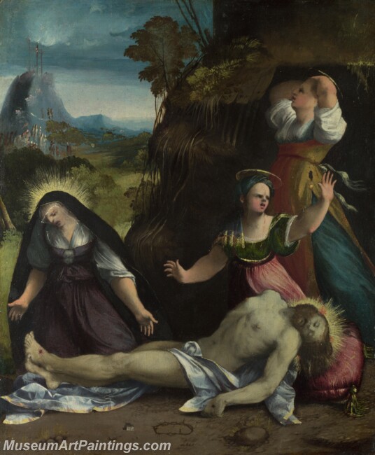 Dosso Dossi Lamentation over the Body of Christ Painting