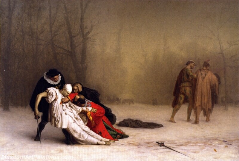 Duel after the Masked Ball Painting